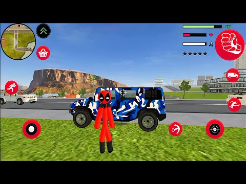 Stickman Dead Rope Hero Vice Town #1 Android Gameplay