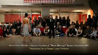Gioia Abballe y Simone Facchini MUST Milonga Roma 3.12.2017