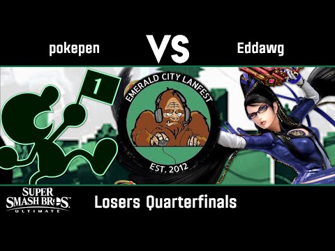 pokepen (Game & Watch) vs Eddawg (Bayonetta) - Ultimate Losers Quarters - LANFEST Home Show 2024