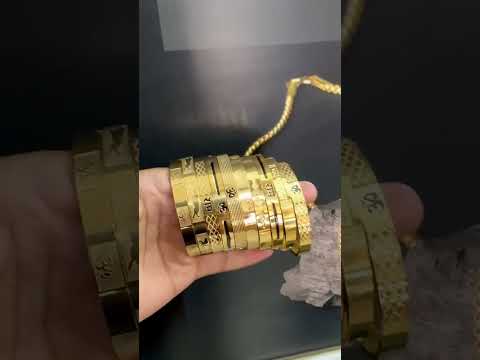 Sandalwood stone jay shree ram igp gold kada