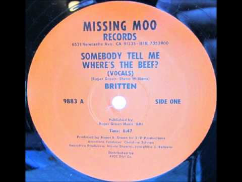 Britten - Somebody Tell Me Where's The Beef (Missing Moo '84)