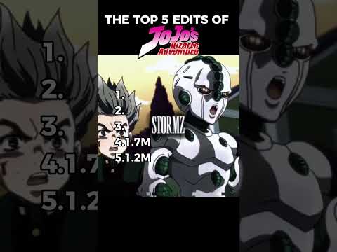 TOP 5 EDITS OF JOJO BIZARRE ADVENTURE (PART 3)🔥 #jojosbizarreadventure #jjba #animeedit #anime #edit