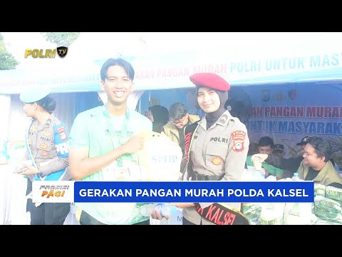 POLDA KALSEL GELAR GERAKAN PANGAN MURAH DENGAN SALURKAN 10,5 TON BERAS SPHP