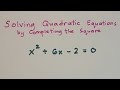 How to Solve Quadratic Equations by Completing the Square? Grade 9 Math