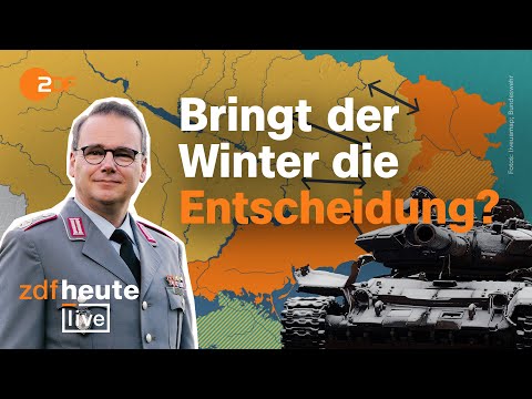 How winter is affecting the Ukraine war | Military expert on ZDFheute live