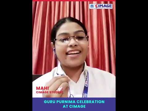 Guru Purnima Celebration | CIMAGE Student Mahi Singh | Poem dedicated to Teachers
