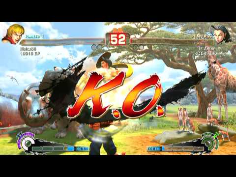 SSF4 [A vs A]: lilsicx66(#12 Ken) vs IE Anton(#2 Rose) Ep.265 - HD 720p