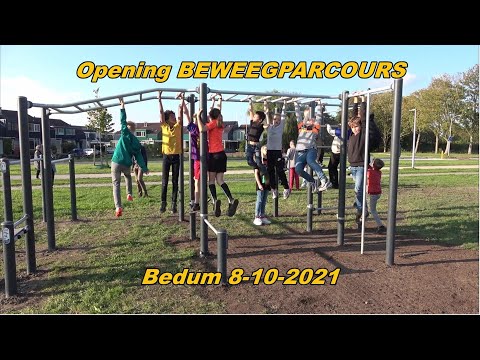 Bedum.  Opening Beweegparcours.  8-10-2021.