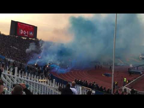 Litex - LEVSKI 15.10.2016 Flares in Sector B