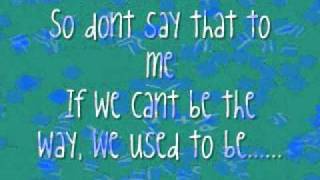 The Way We Used To Be - Lee Carr With Lyrics [: