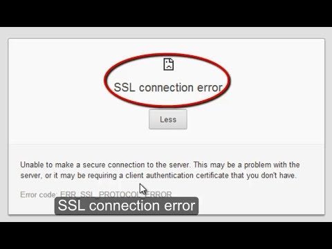 comment reparer erreur de connexion ssl