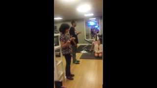 Emily Rodriguez FL and Matthew Webb MI performing "The Empty Dance Shoes" POL14