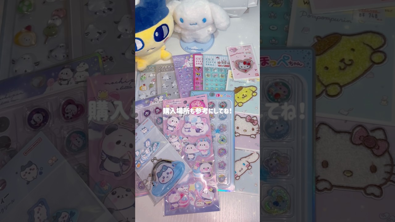 最近買ったシール紹介💎🩵購入場所も参考にしてね🎀もちもちパンダ🫧ちいかわ🌙サンリオ🦄 #sanrio #ボンボンドロップシール #sticker #ぷくぷくシール #シール帳
