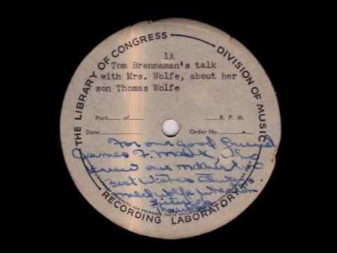 Watch YouTube video titled Julia Wolfe, 85, talks about her son, American author Thomas Wolfe (1945)