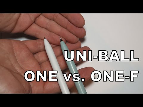 Uni-ball One vs One f pen comparison and review