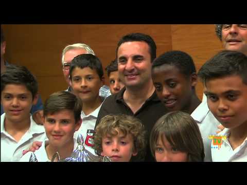 06/06/14 - Recepción oficial a los Alevines del C.F. La Nucía tras lograr el "triplete"