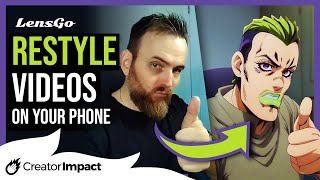 Completely RESTYLE your videos using AI (on your phone!)