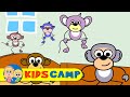 Five Little Monkeys Nursery Rhymes And Kids Songs By KidsCamp