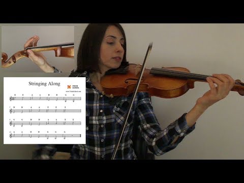 Stringing Along [Open String Violin Music] - Video Lesson