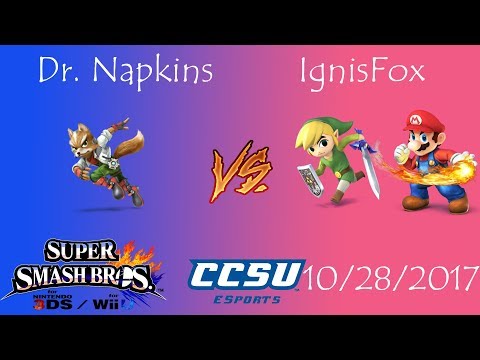 Riptide 3 - Smash 4 - Dr. Napkins (Fox) vs IgnisFox (Toon Link, Mario)