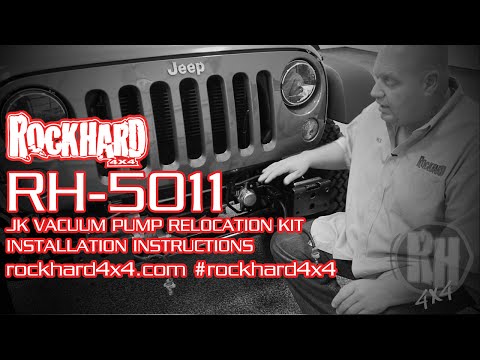 RH-5011 – Jeep JK Vacuum Pump Relocation Kit – Install Instructions Video by Rock Hard 4x4