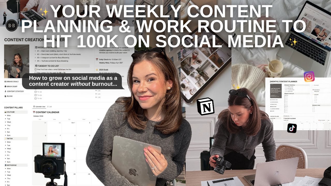 You're not growing as a content creator because you're unorganized & burnt out..your new weekly plan