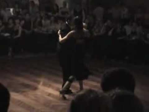  Laura Melo Opieczonek  and  Ricardo Barrios  are  dancing  to  the  tango  "  Bahia Blanca  "