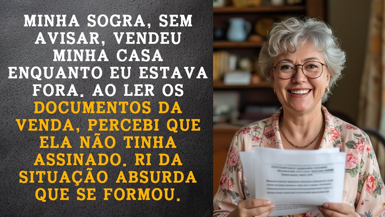 Minha sogra vendeu minha casa sem avisar! O que encontrei nos documentos me fez rir!