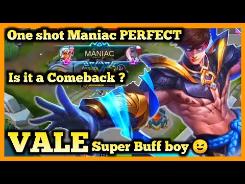 Vale Buff, Buffed Vale Best Build, Mobile legends, Maniac, Global Vale Gameplay, Season 17 2020 MLBB