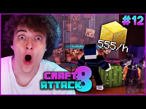 GIANT GOLD FARM with BASTIGHG | CRAFT ATTACK 8 #12