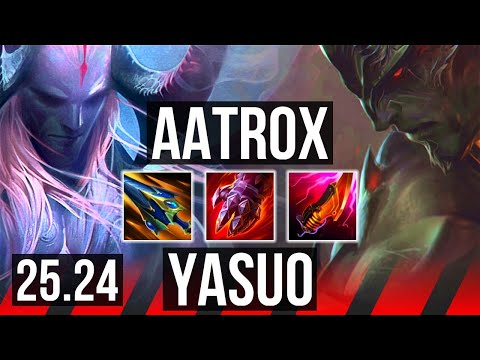 AATROX vs YASUO (TOP) | Good KDA: 16/1/7 | NA Master | 25.24
