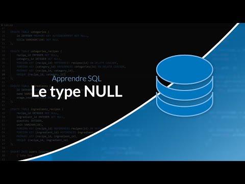 Apprendre et maitriser SQL La valeur NULL