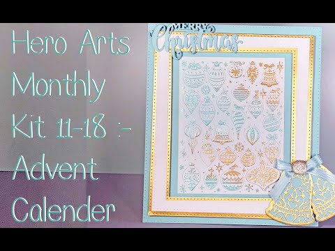 MMH Monthly Hero Arts Kit Nov18 - Advent Calender Project