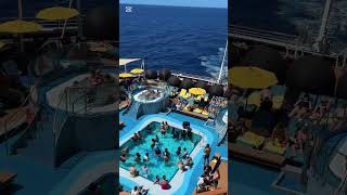 Pool and Jacuzzi #cruise #cruisetour #travelvlog #cruiseship #travel #carnival #splendor