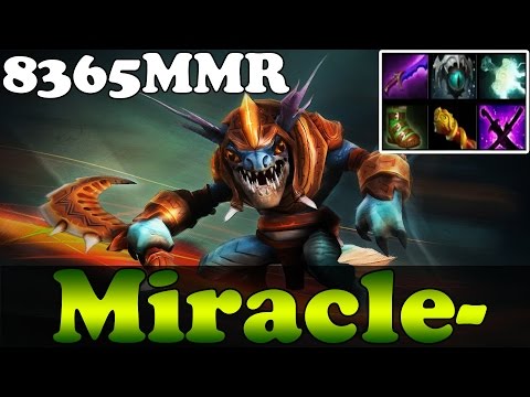 Dota 2 - Miracle- 8365MMR TOP 1 MMR IN THE WORLD Plays Slark vol 19 - Ranked Match Gameplay