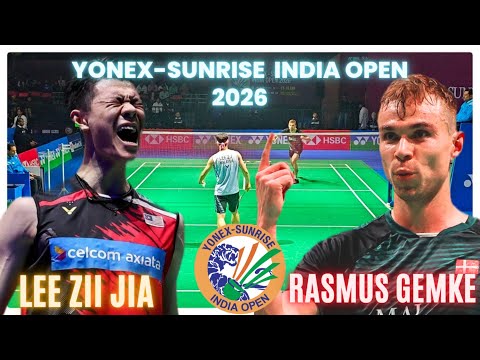 LEE ZII JIA VS RASMUS GEMKE: YONEX-SUNRISE INDIAN OPEN 2025|ROUND OF 32