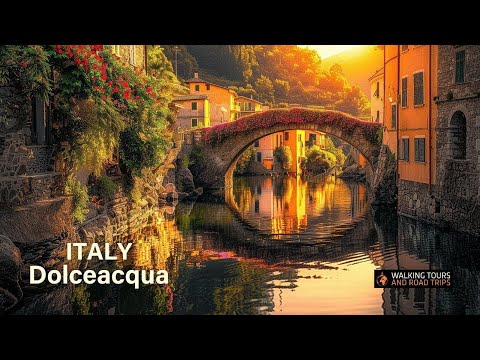 The Hidden Italian Village That Inspired Monet - Dolceacqua Italy - 4k Relaxing walk ASMR