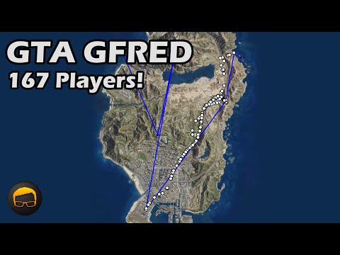 Cross-Map Chaos With 167 Players! - GTA 5 Gfred №175