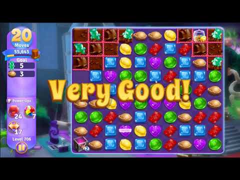 Wonka's World of Candy Level 706 - NO BOOSTERS + FULL STORY 🍫 | SKILLGAMING ✔️