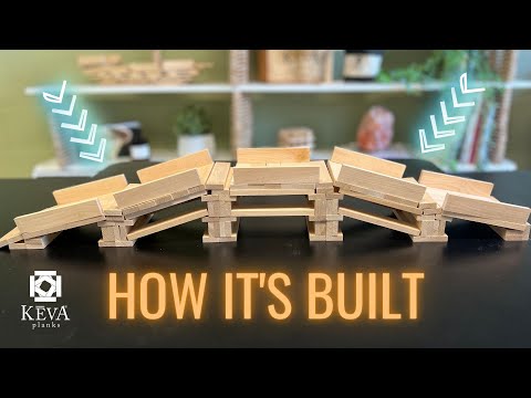 Build a BRIDGE // KEVA Planks engineering activity