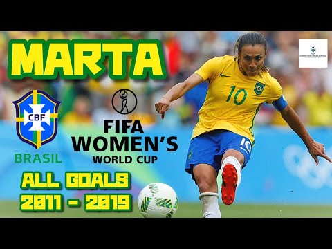 Marta | All Goals in FIFA Women's World Cup (2011-2019) for Brazil