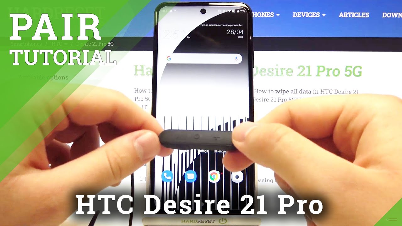 HTC Desire 21 Pro 5G - Connect HUAWEI AM61 Wireless Headphones