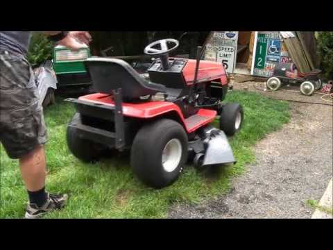 Hard to Push MTD, CRAFTSMAN Riding Lawnmower - BRAKES LOCKED UP. Very Common Problem FIXED!