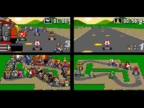 Mario Kart with 101 players... before the players were added!