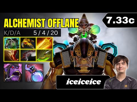 PATCH 7.33c - iceiceice Alchemist Offlane Gameplay - Dota 2 Full Match Gameplay
