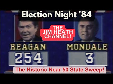 Reagan's Epic Victory Over Mondale On Election Night 1984