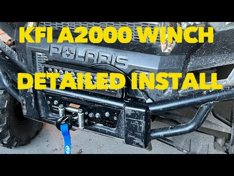 KFI A2000 Winch + Polaris Ranger Install