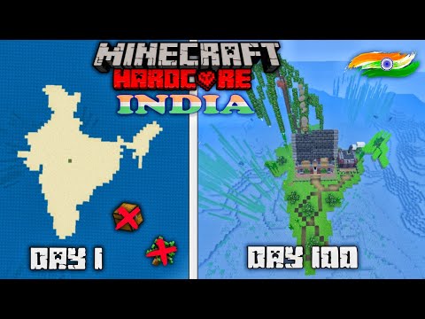 I AM SUNSUK - I Survived 100 days on INDIAN MAP in Minecraft 1.20  [HINDI]