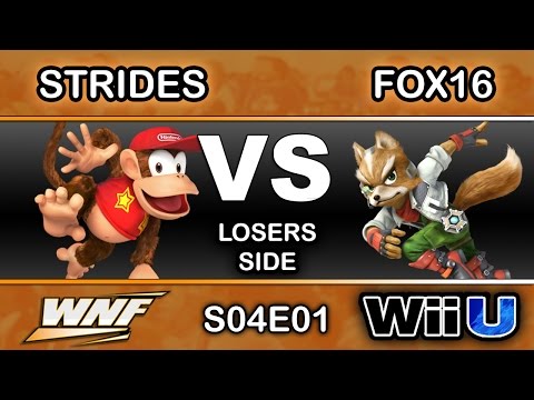 WNF S04E01 - Strides (Diddy Kong) Vs. Fox16 (Fox) Losers Side - Smash Wii U