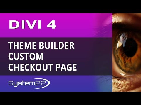 Divi 4 Theme Builder Custom Checkout Page Video